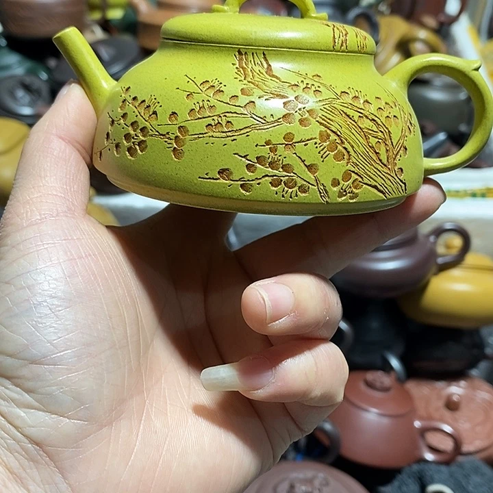 紫砂茶壶微瑕微笑嘴磕口盖不平