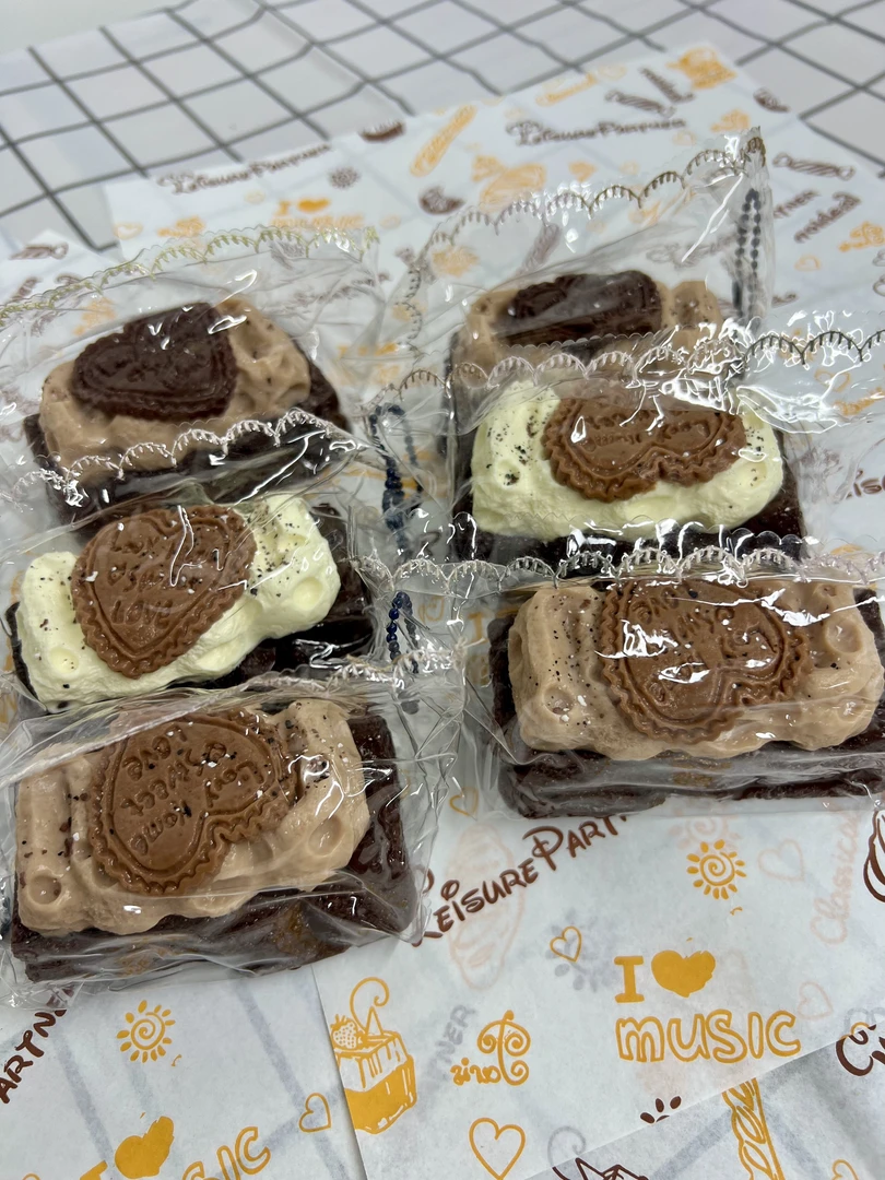 食品级硅胶纯手工制作捏捏-捏捏芝士奶酪块捏捏（默认微瑕）