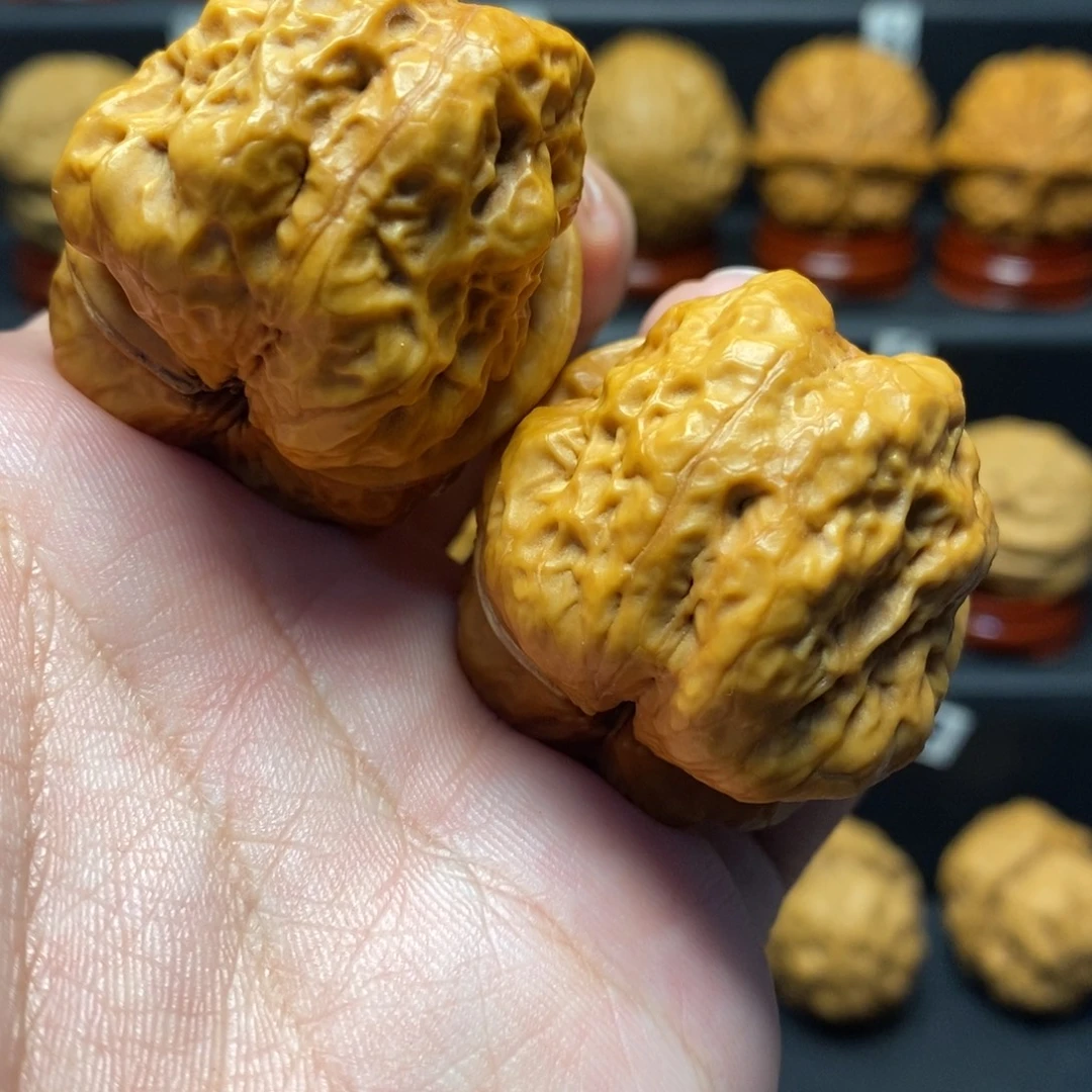 追***美文玩核桃把件42蛤蟆头