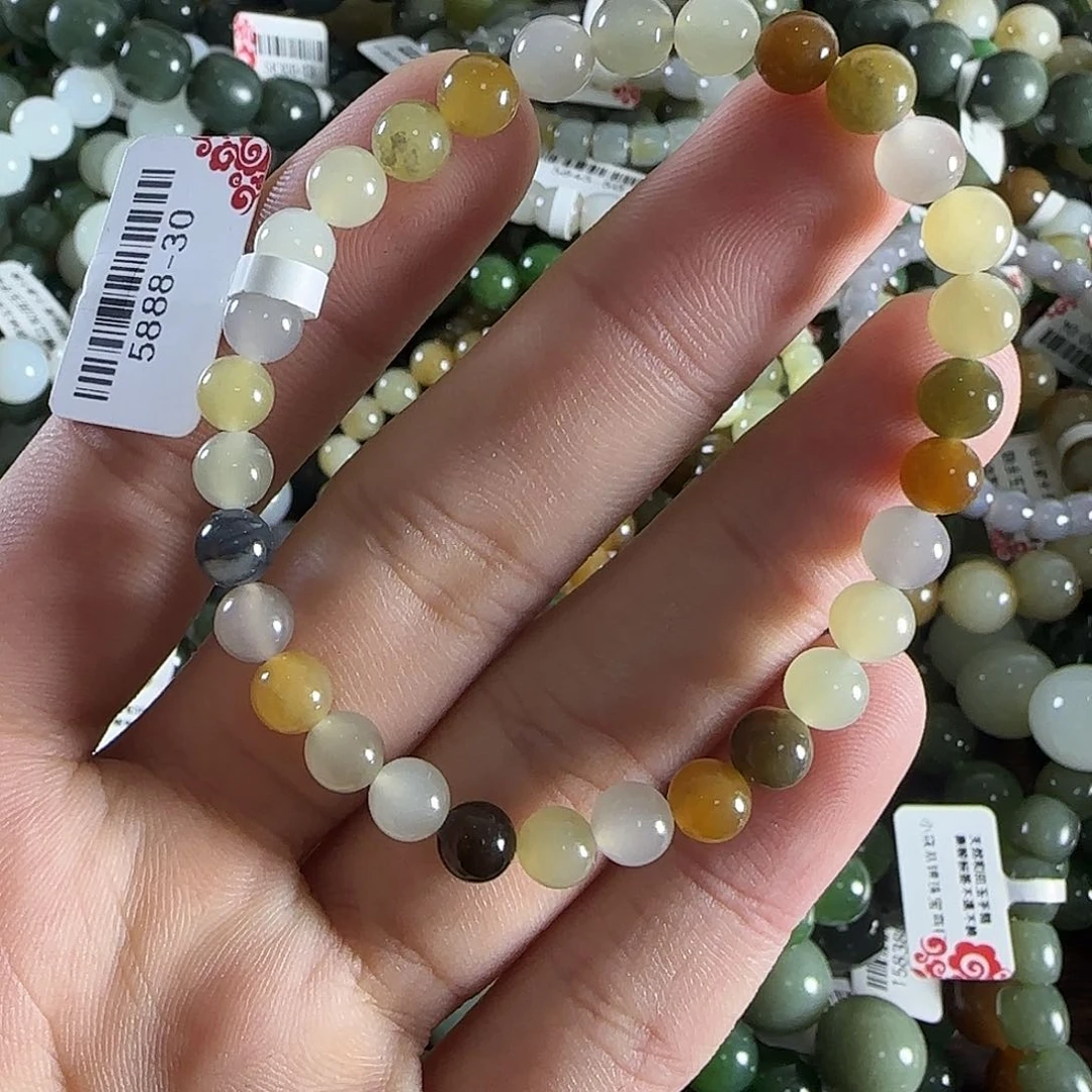 和田玉手链未镶嵌6