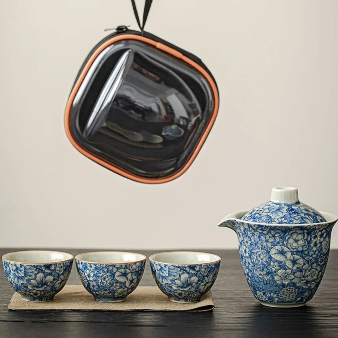 AA229丑枝莲一壶三杯带包包