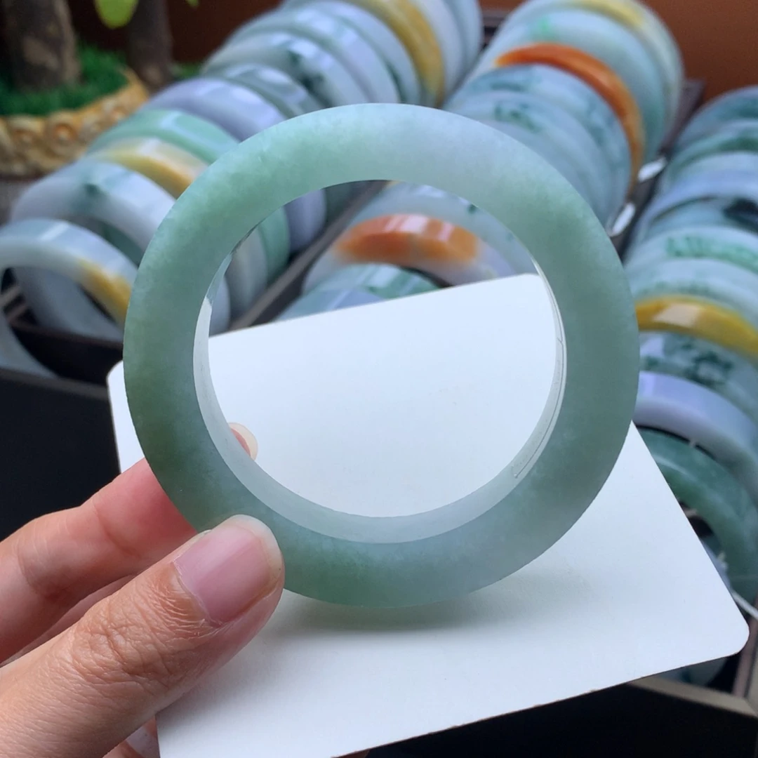 未镶嵌定制手镯定制翡翠定制54-58