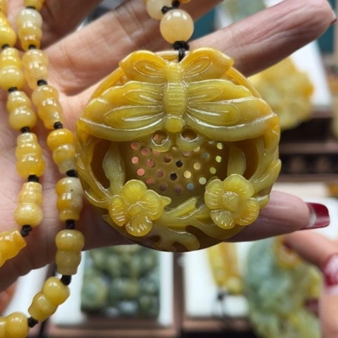 岫玉挂件未镶嵌挂件