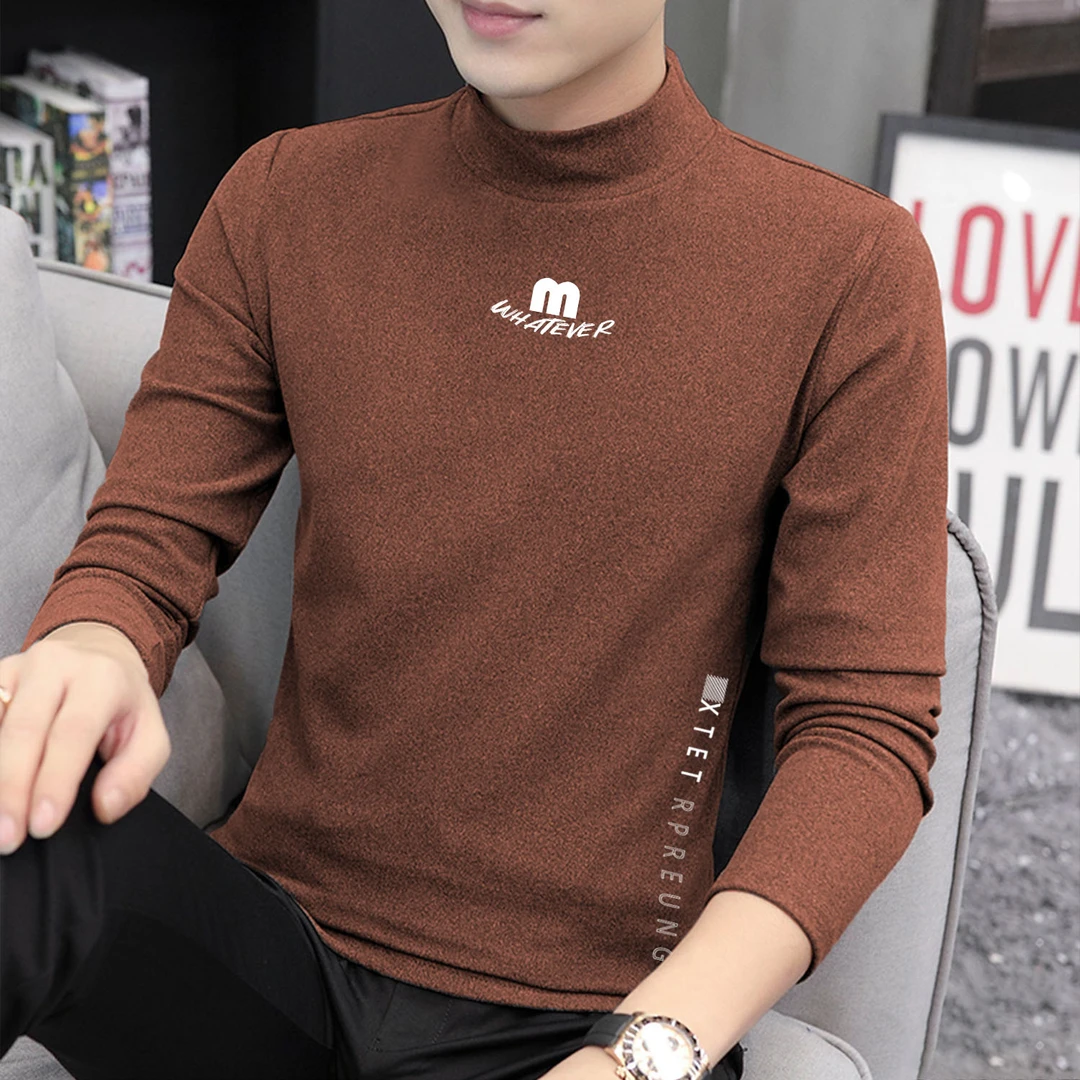 半高领德绒打底衫男女春秋冬内搭高级感可外穿宽松百搭长袖上衣