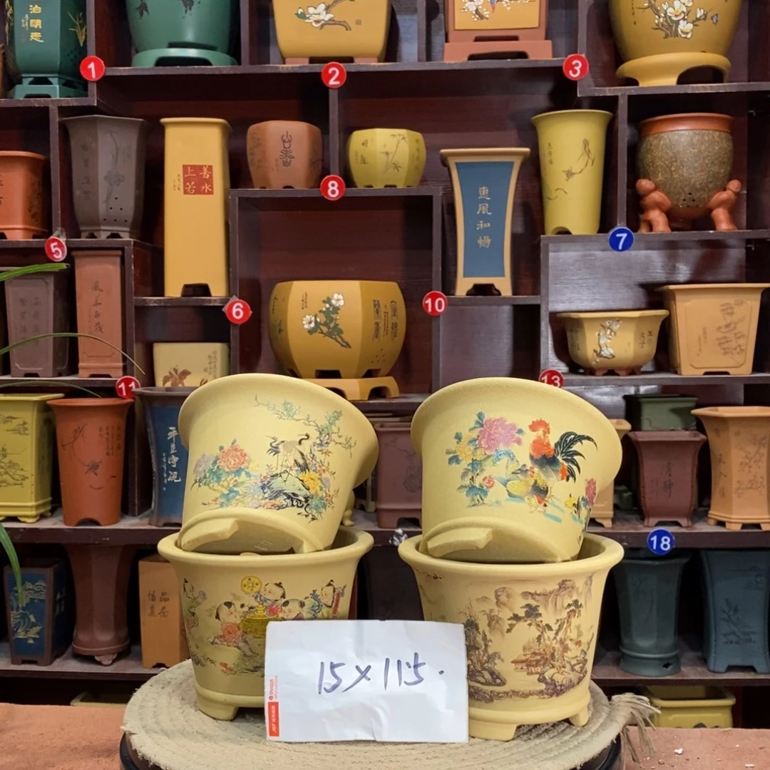 紫砂艺术紫砂花盆