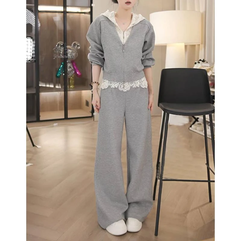 韩版拼色设计感套装女2025年春秋季新款洋气小众高级感潮流两件套