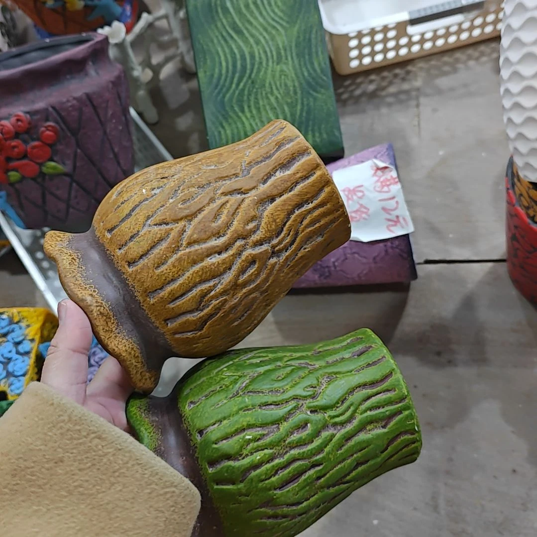 红陶吸水透气的白陶花盆凑满12发货