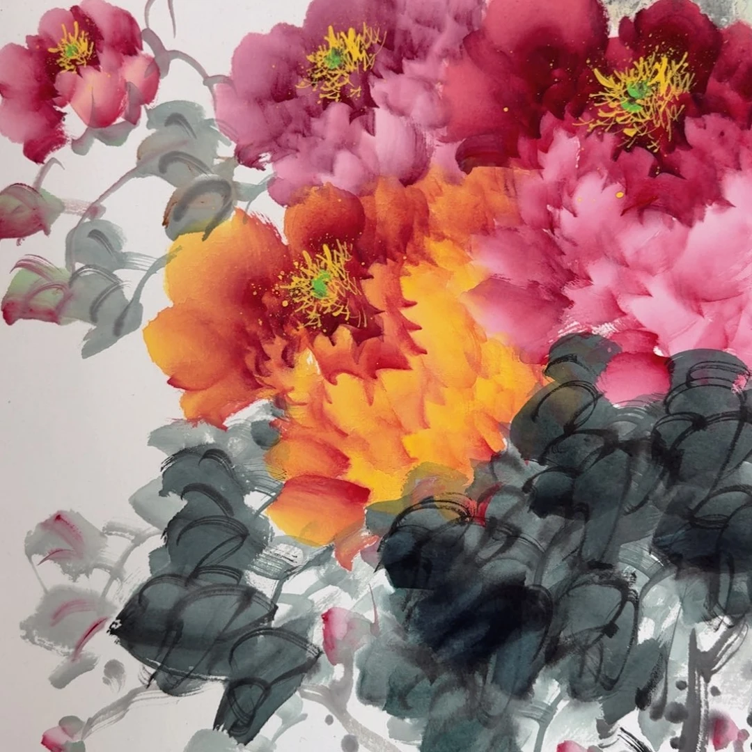 国画纯手绘花鸟山水作品