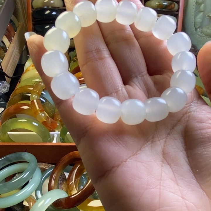 未镶嵌蛇纹石玉手镯