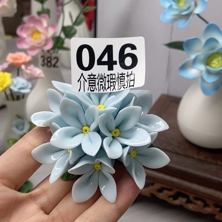 陶瓷手工制作陶瓷花