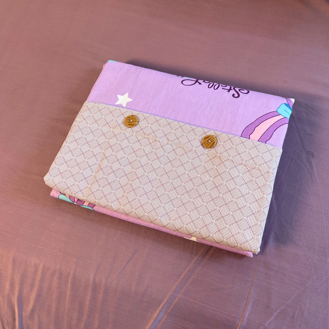 纯棉全棉微瑕AA版本被罩80支铂金系列斜纹棉-紫小兔