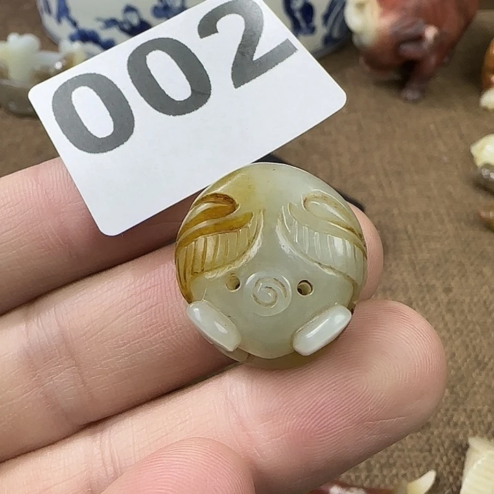 和田玉未镶嵌挂件