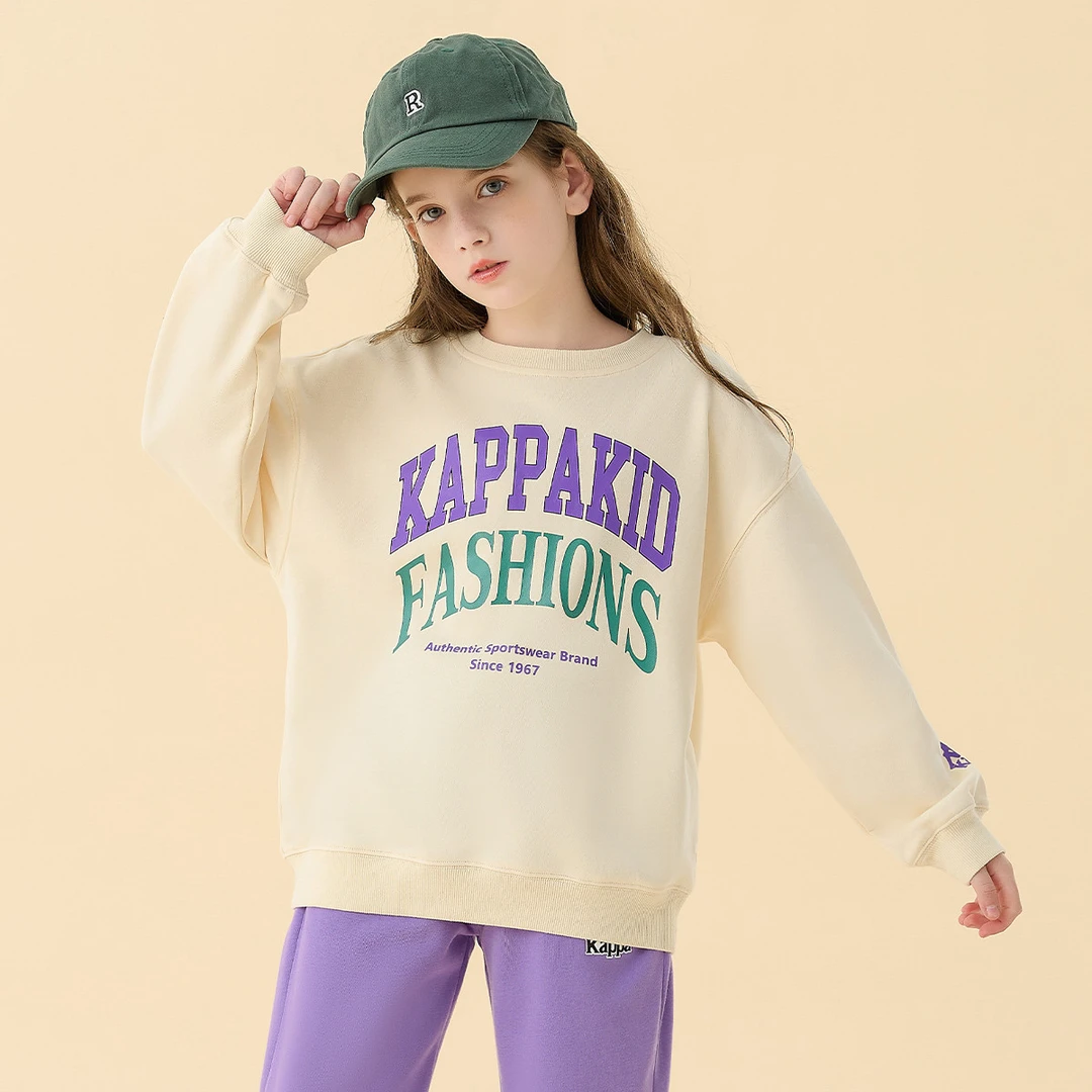 【Kappa Kids】卡帕中大童春季卫衣=KQC231095