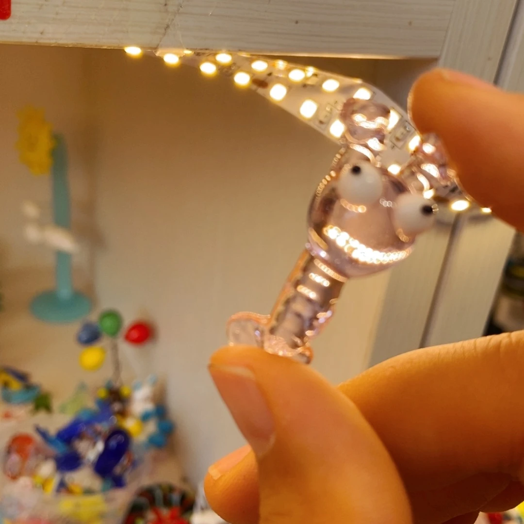 琉璃手工艺品粉虾