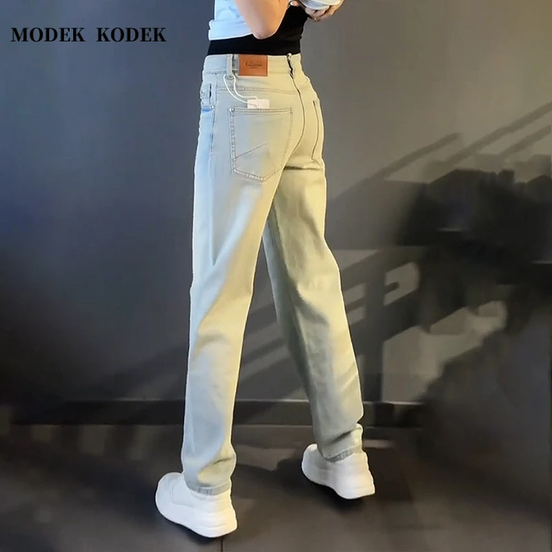 MODEK KODEK轻奢高端直筒宽松潮流牛仔裤男士春夏季新款水洗长裤