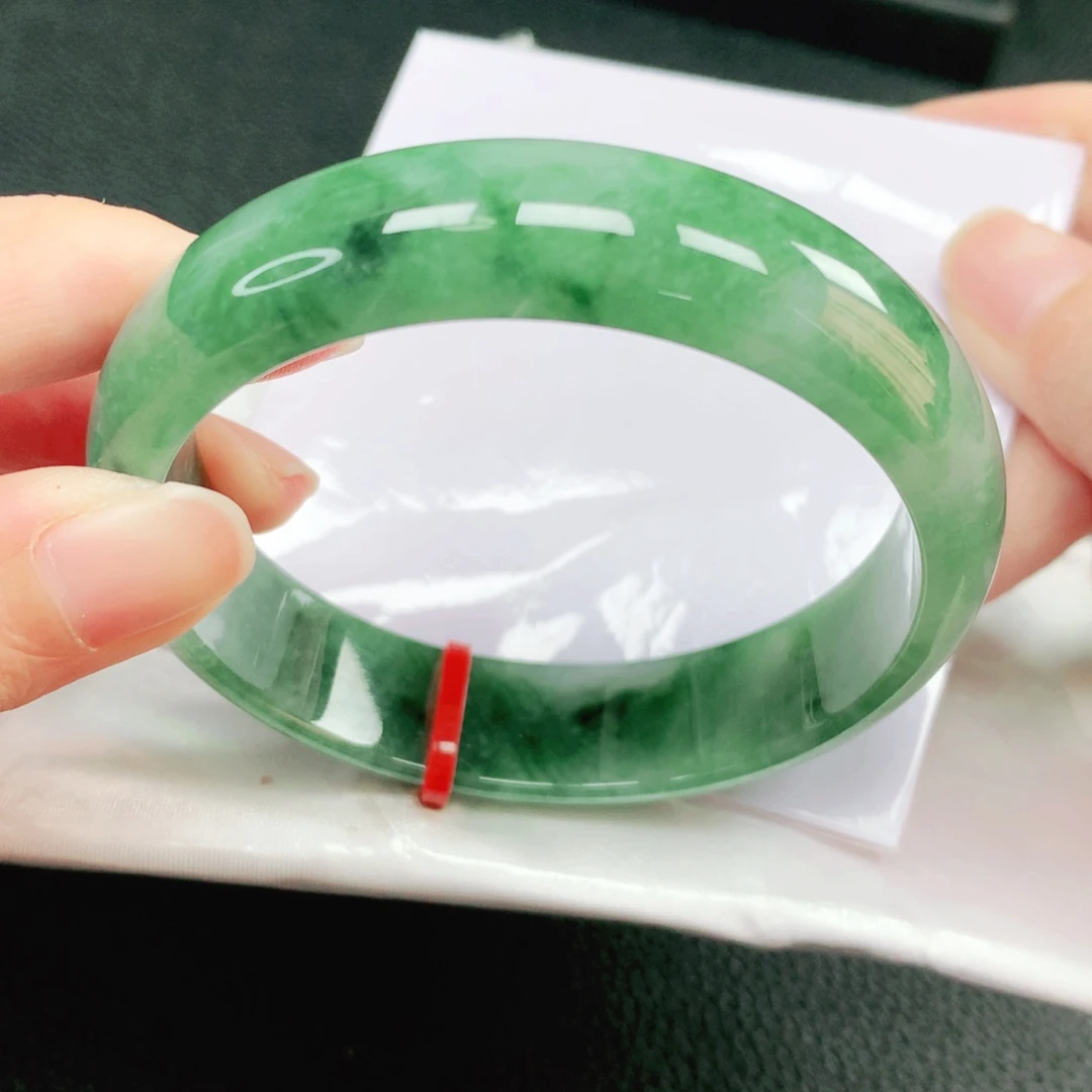 翡翠未镶嵌手镯59圈