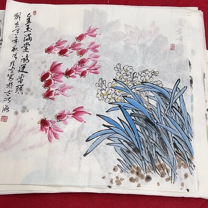 国画花鸟的翅膀和翅膀是一样长