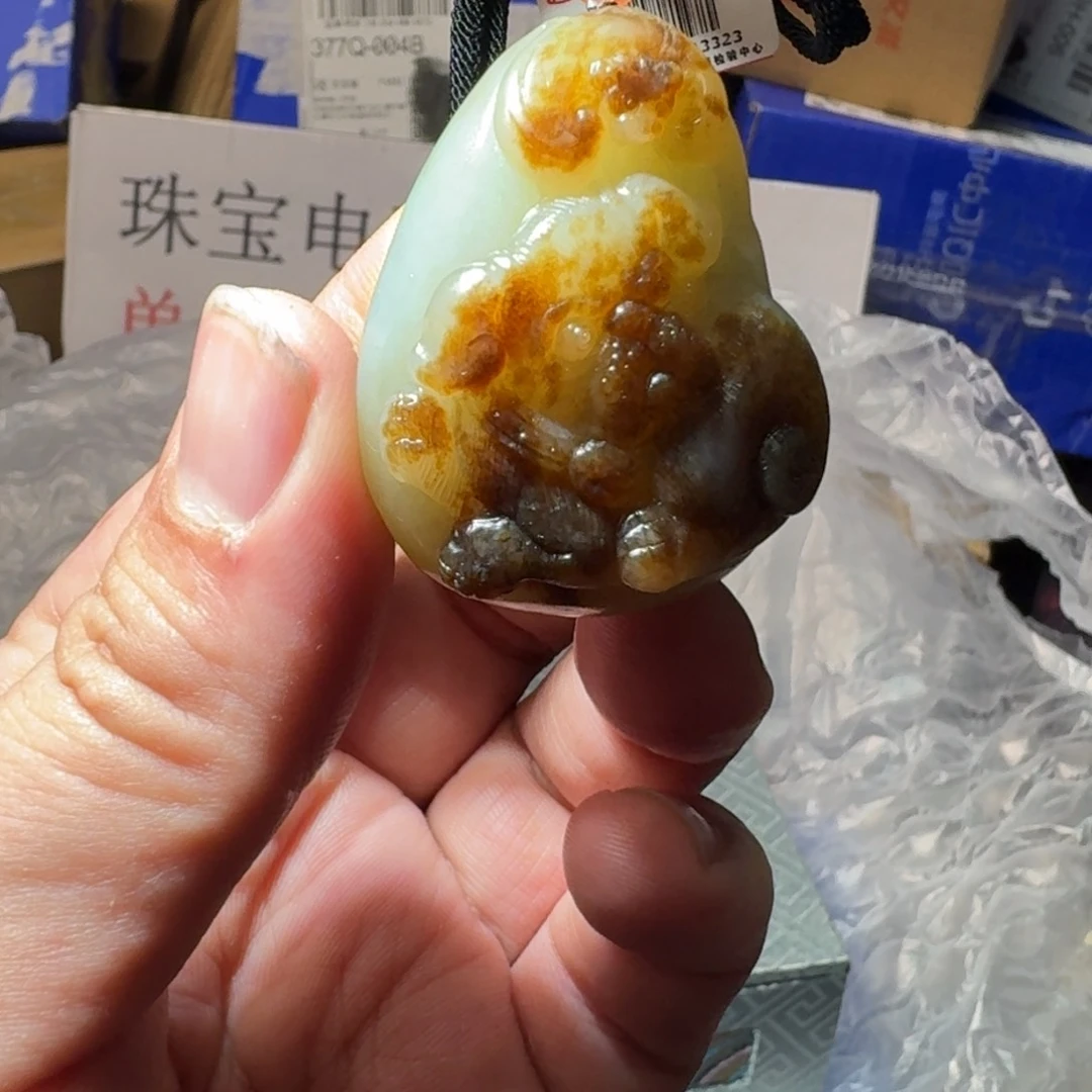 和田玉（糖玉）挂件未镶嵌