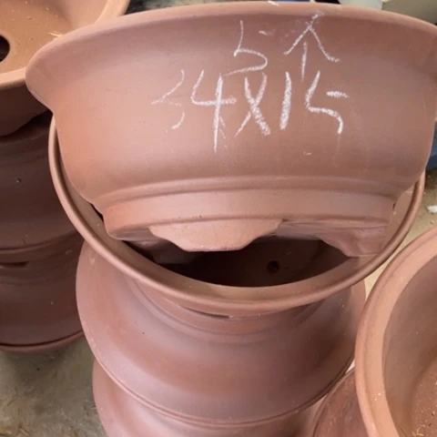 紫砂花盆34×15。  5个