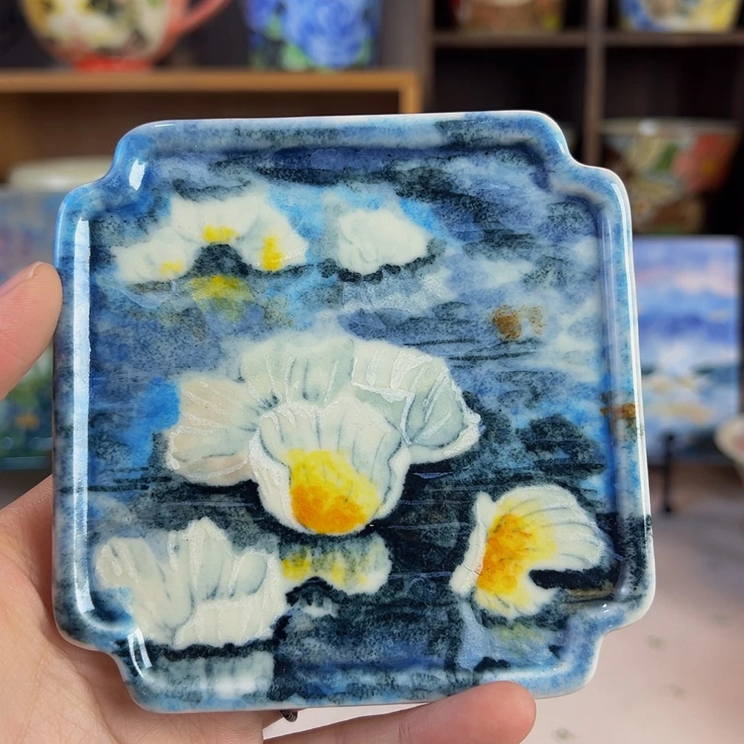 原创手绘高温釉下彩