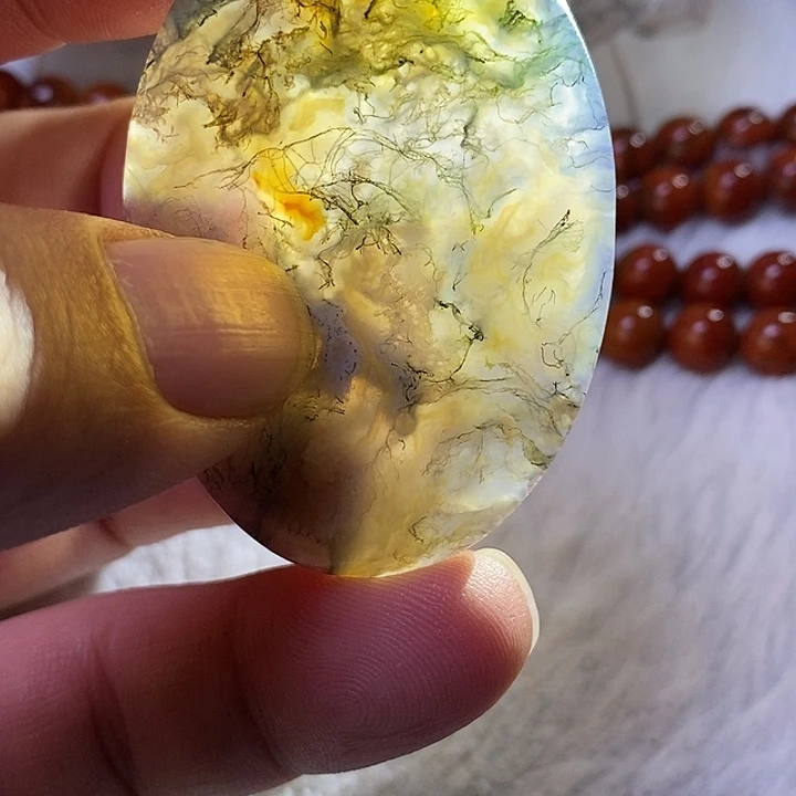 玛瑙/玉髓颈饰未镶嵌六*