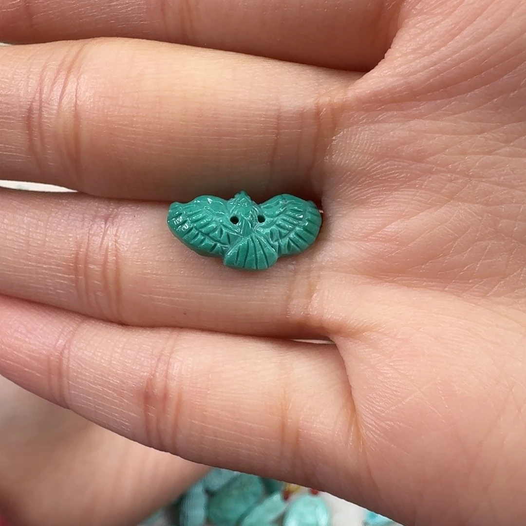 绿松石未镶嵌吊坠(不含链)大鹏