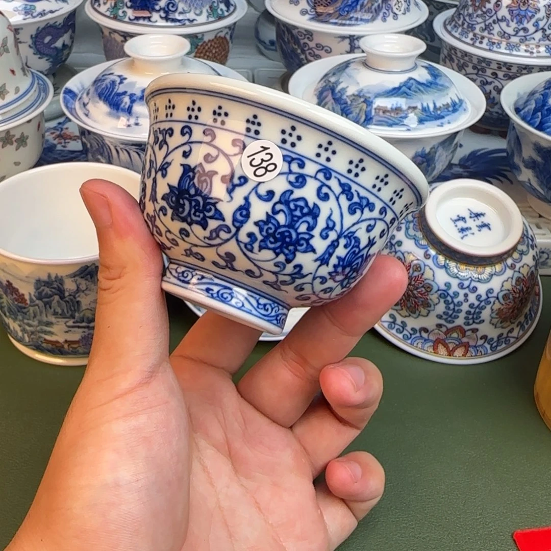 彦祖纯手工手绘茶具138