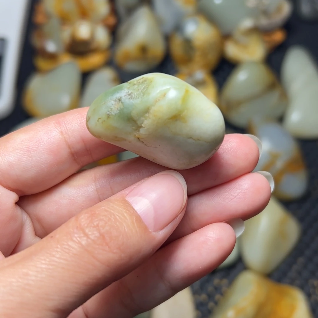 和田玉未镶嵌挂件50