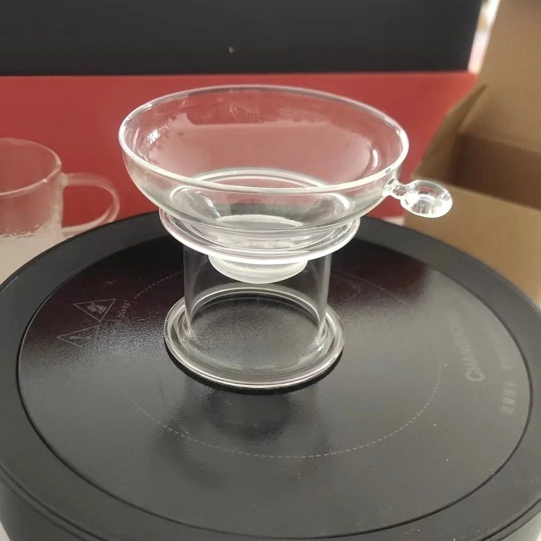049玻璃茶漏过滤耐热茶滤茶叶过滤器漏斗公道杯专用茶水分离器