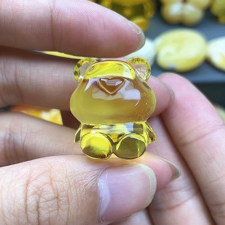 琥珀裸石未镶嵌蜜蜡