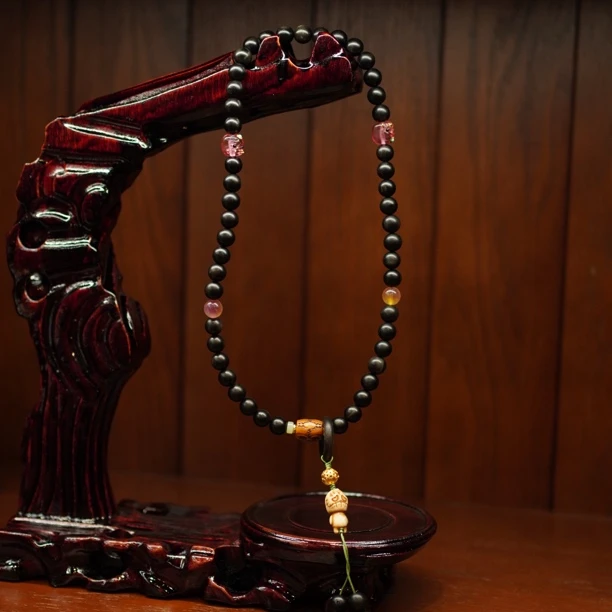 【暗香】西藏天然黑驴蹄子阿呆民族风古韵文玩双全手持