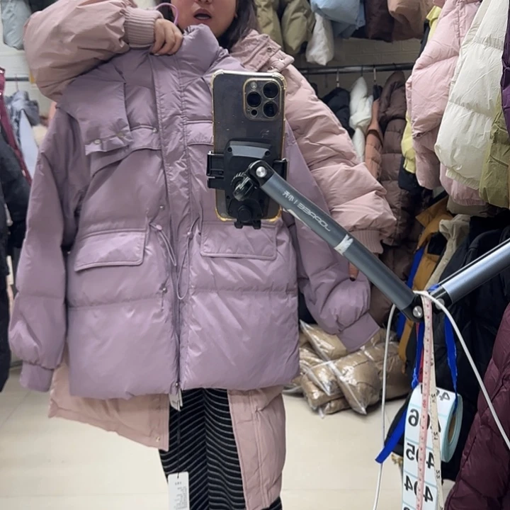 开***.女外套紫色短款外套女