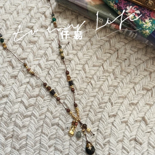 铜合金项链 吊坠复古民族风精致饰品小众可爱毛衣项链长款百搭