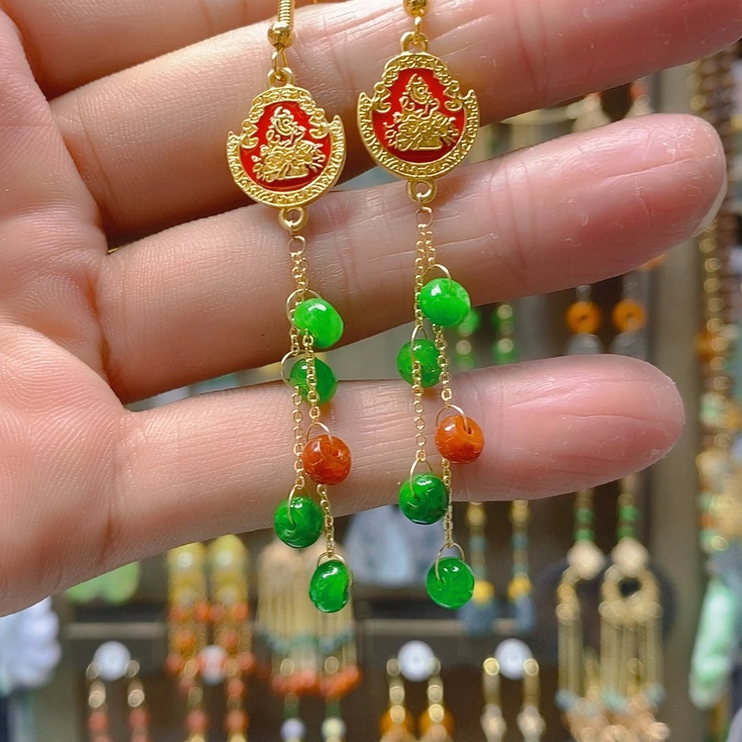 未镶嵌翡翠耳饰翡翠