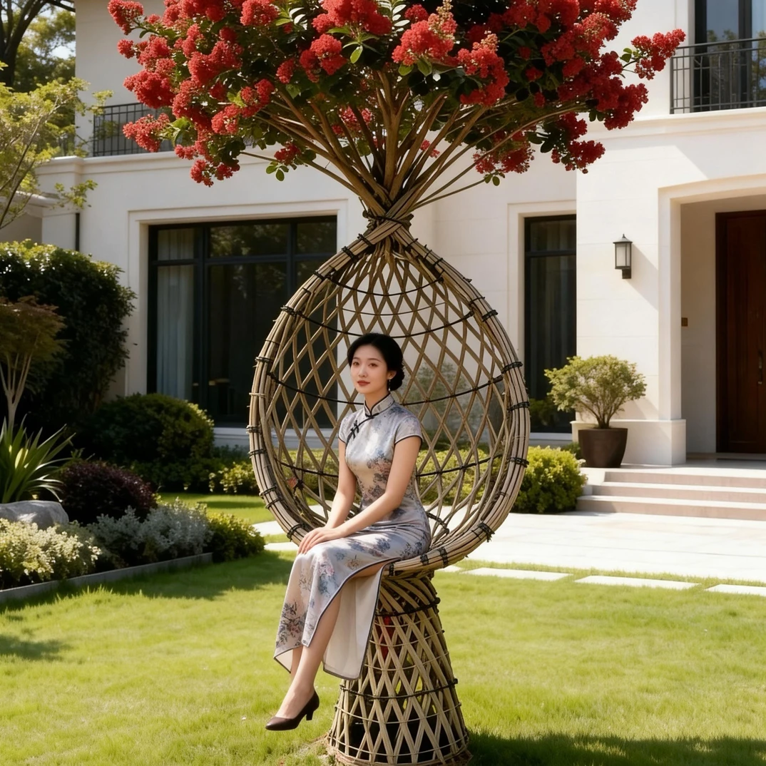 紫薇编织的桌椅秋千系列造型树/通货标准版本/未愈合3年货