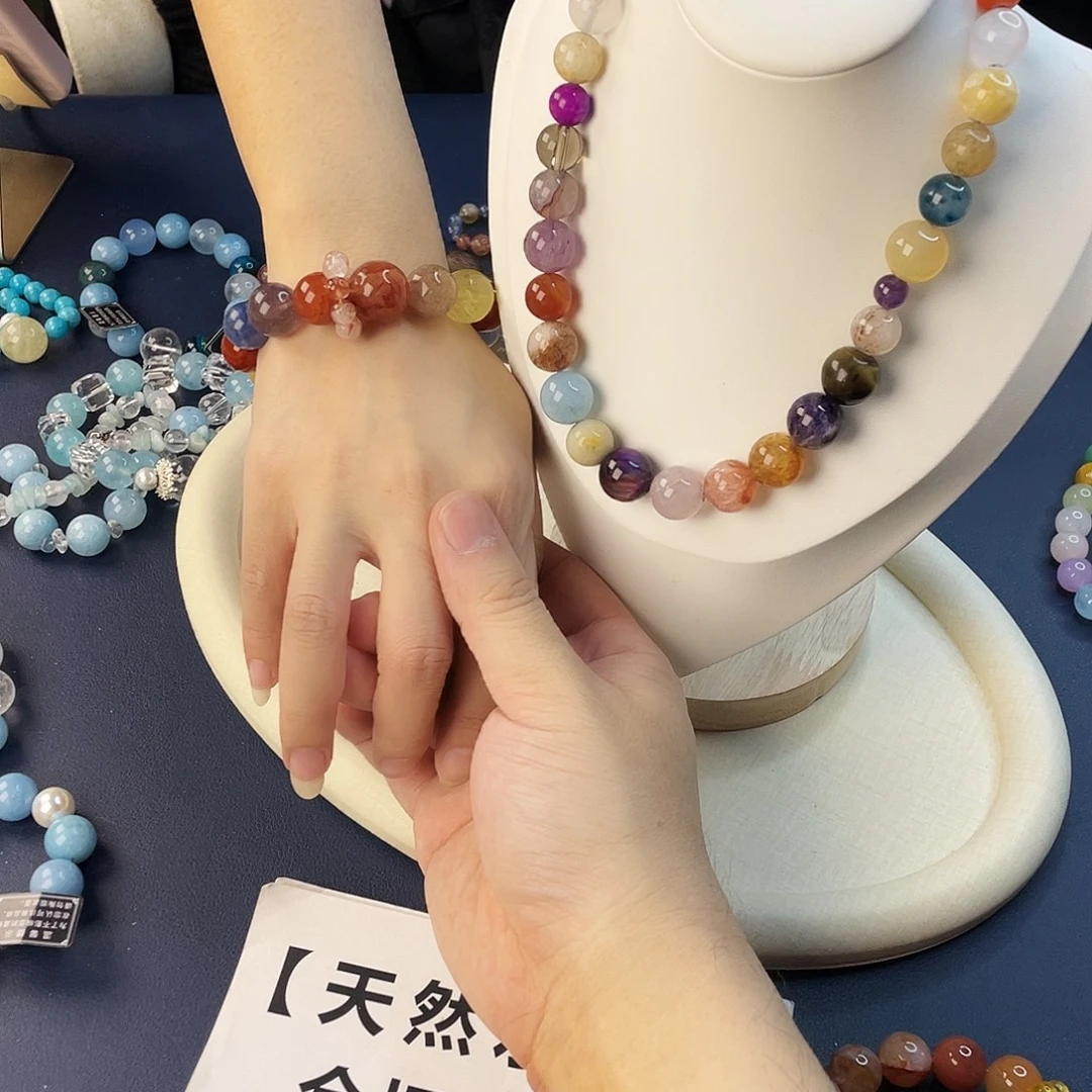 水晶银S925镶嵌手链