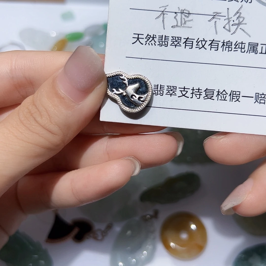 翡翠未镶嵌颈饰天然A货翡翠