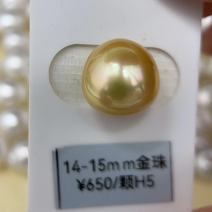 颈饰未镶嵌海水珍珠14.7mm 金珠 炫彩Ｈ５