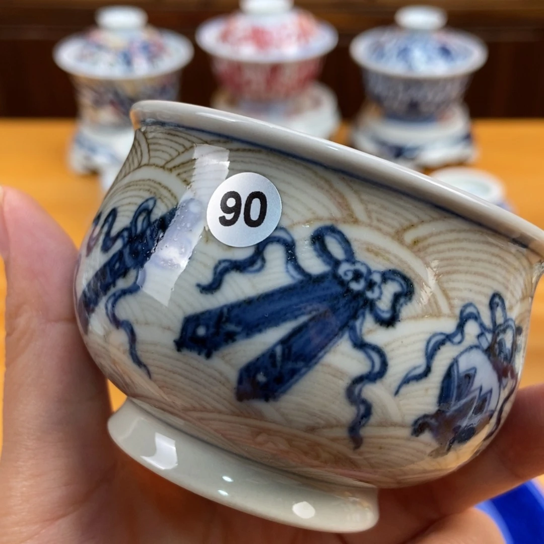 手绘现代茶具非古董