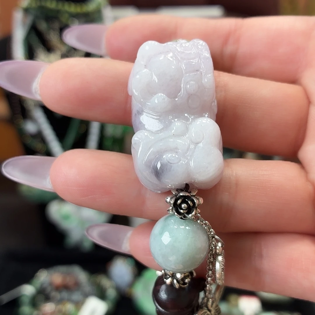 翡翠未镶嵌耳饰手串