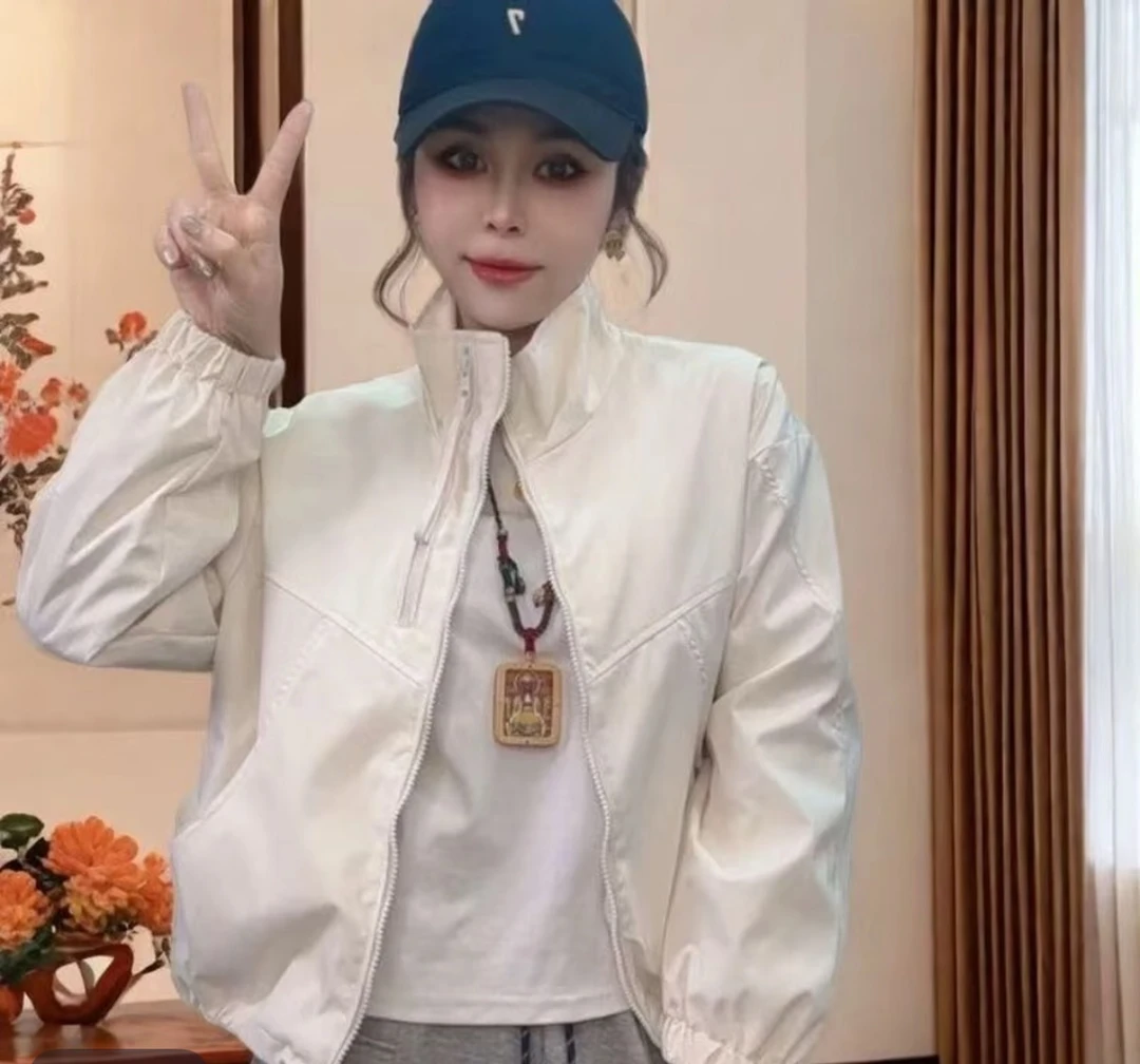 学院风立领棒球服外套女春季2025年新款小个子超好看工装夹克