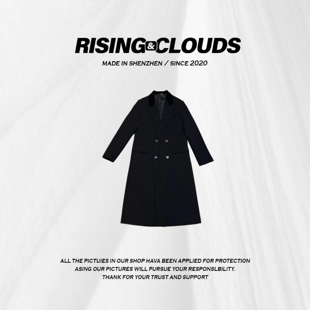 RISING&CLOUDS【小云姐】舒适百搭气质显瘦羊毛大衣010178