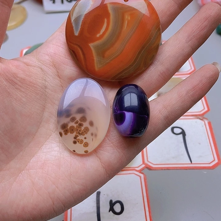 【闪购商品】玛瑙/玉髓珠宝半成品未镶嵌浊*