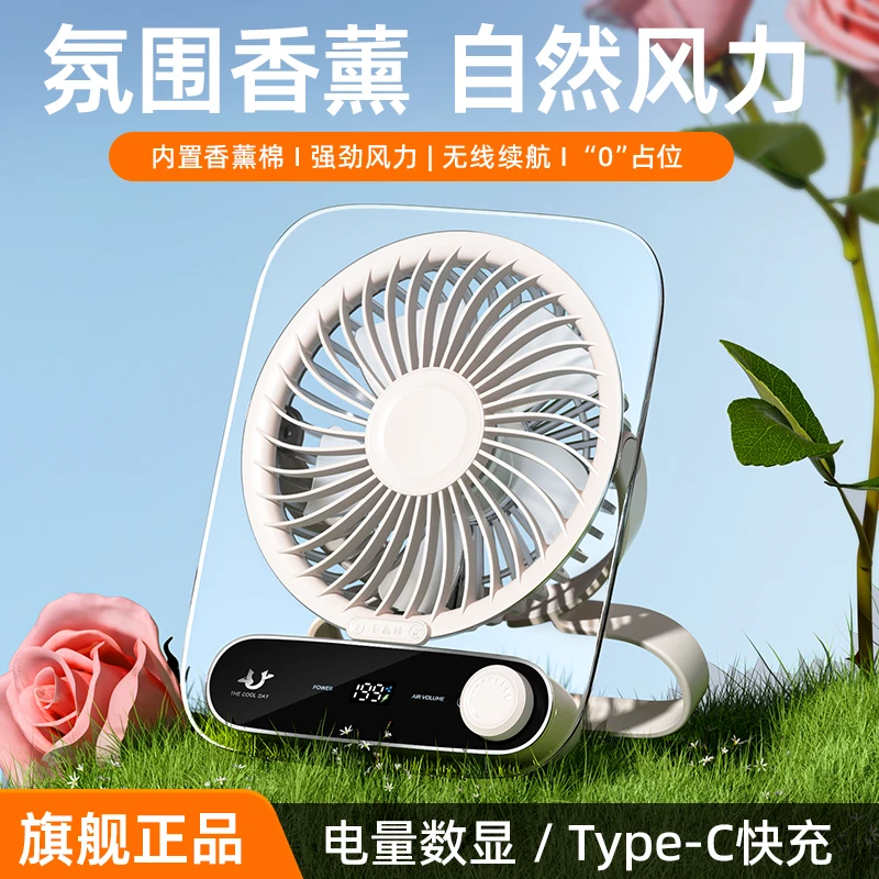 小风扇桌面风扇小型家用静音办公室桌面usb充电迷你卧室学生宿舍