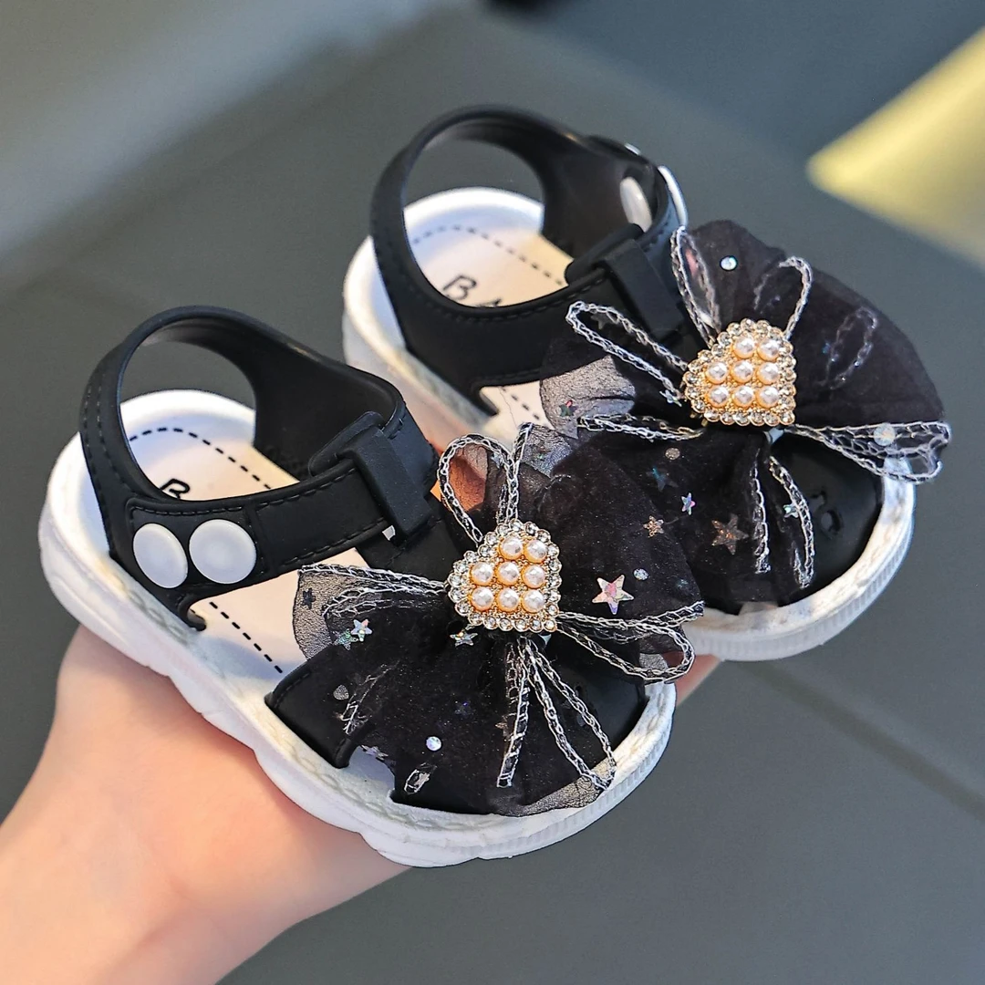 女童凉鞋包头0-4岁婴幼儿小童宝宝学步鞋夏时尚公主鞋防水2025款