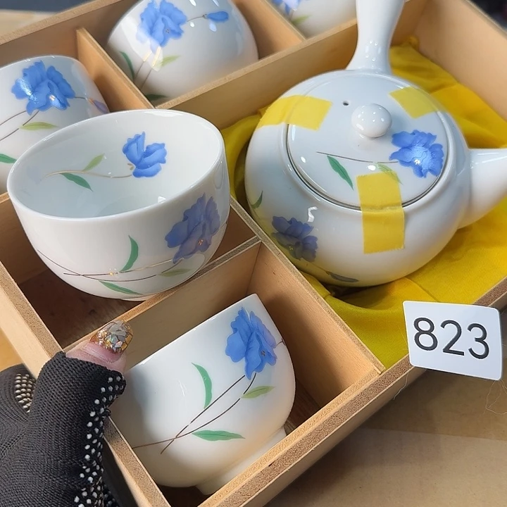 瓷片很好看的茶壶套装