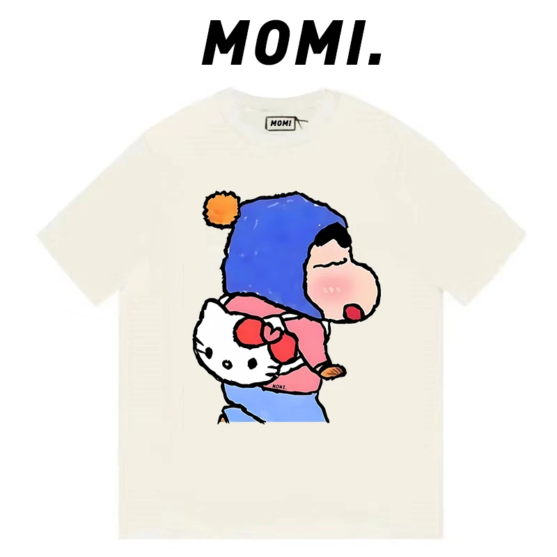 【MOMI】现货！小新KETTY260克纯棉重磅短袖女男宽松休闲百搭T恤