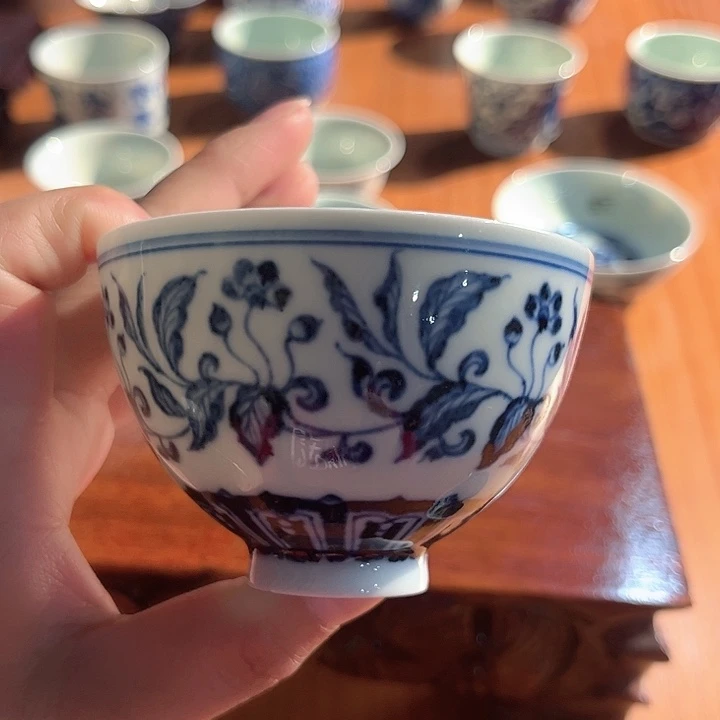 镹曰茶闲柴窑手工手绘青花