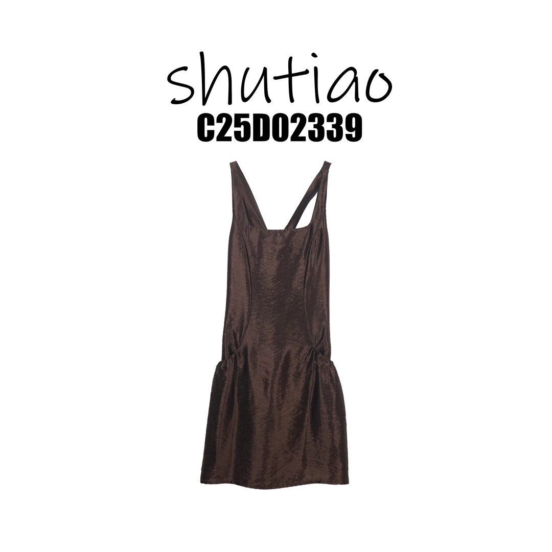 【SHUTIAO】2025夏季：新款小众设计款连衣裙C25D02339
