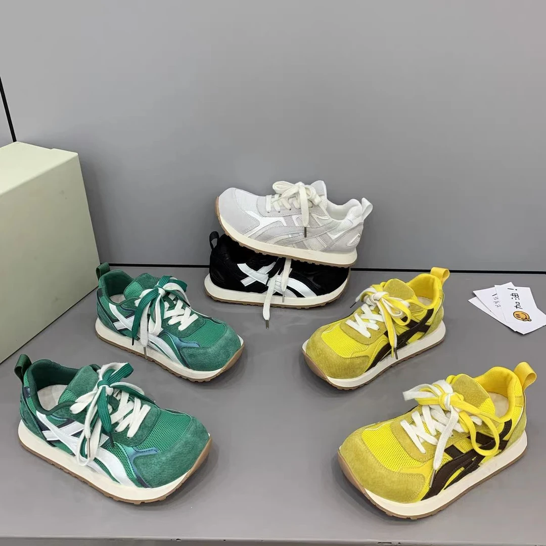 韩版时尚网面阿甘鞋2025夏季爆款透气百搭休闲运动鞋